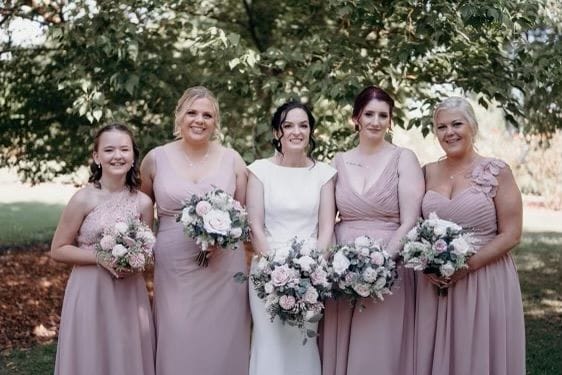 Beautiful Ladies Pretty in Pink All gowns altered by SewBizz